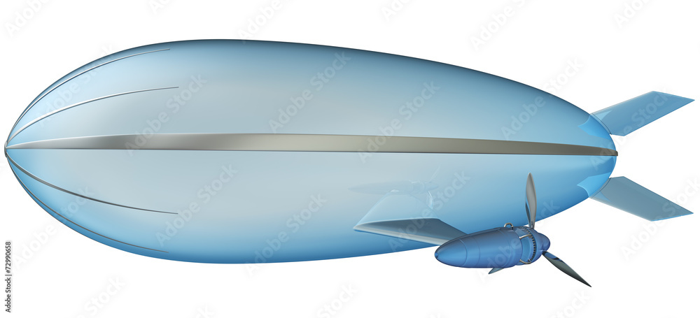 Blimp isolated on white Blimp isolated on white