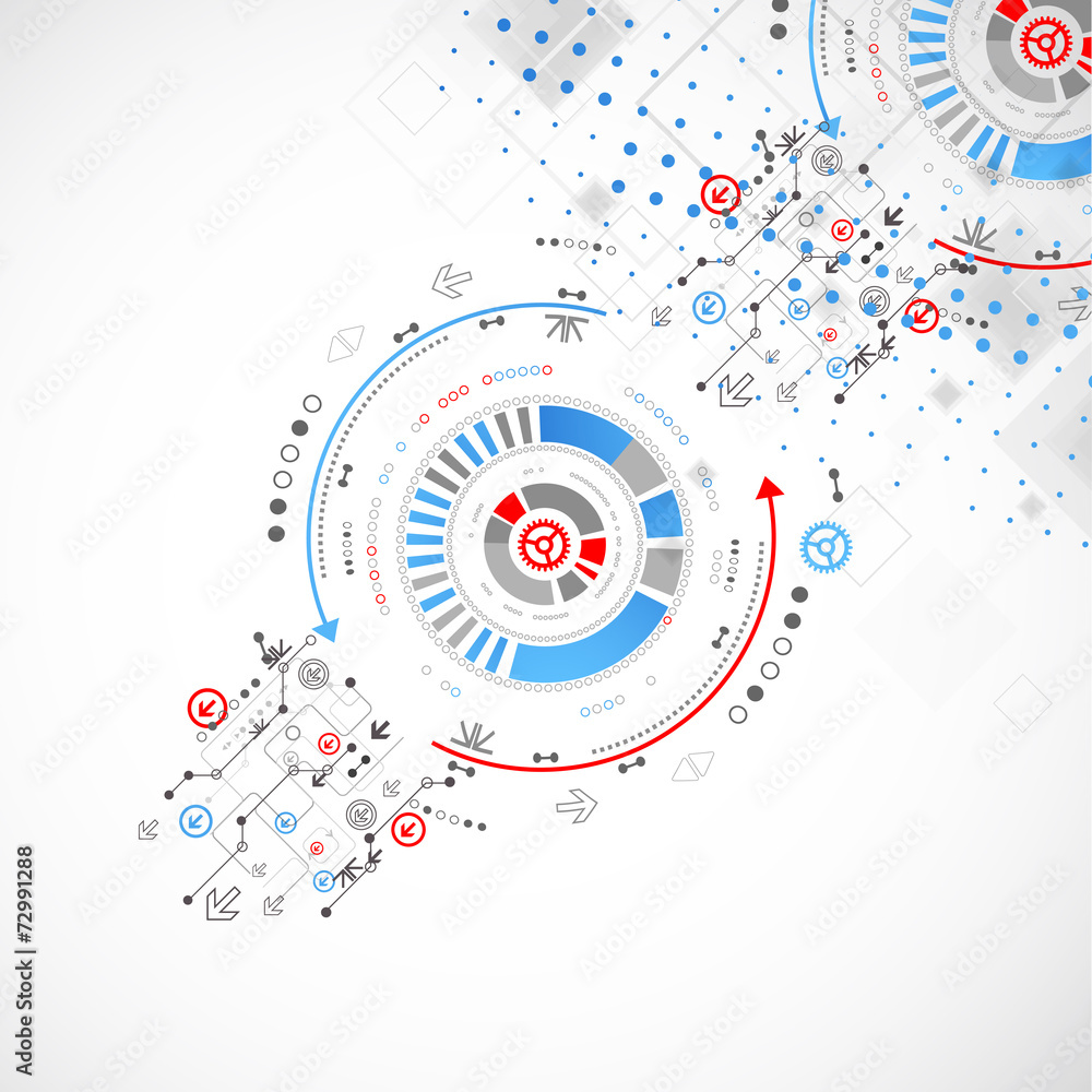 Abstract technological background. Vector illustration