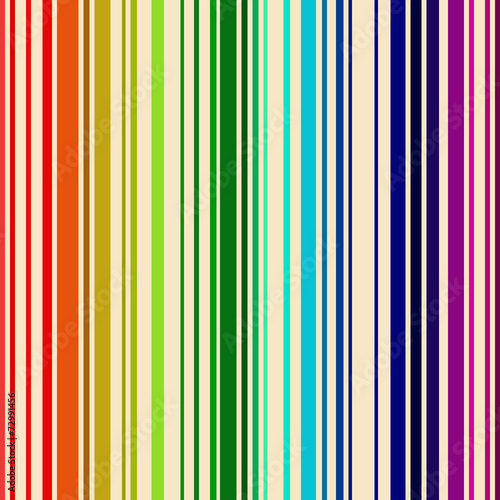 Rainbow colored barcode background.