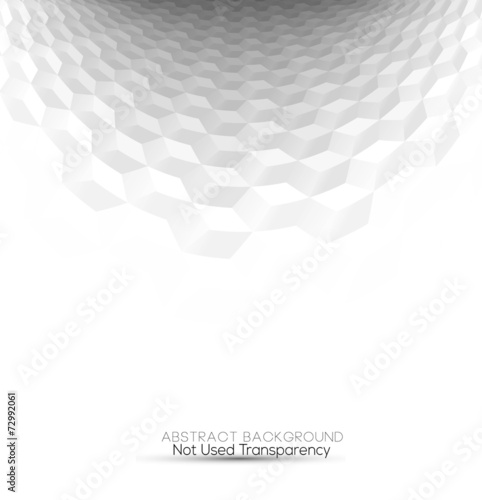 Abstract white & grey cubes 3d background