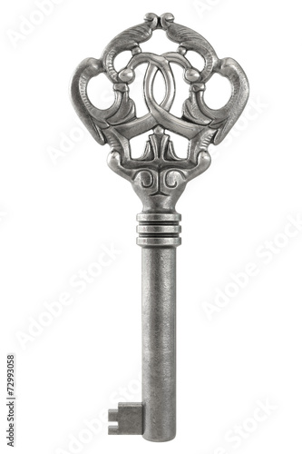 Wallpaper Mural Vintage ornate siver key Torontodigital.ca