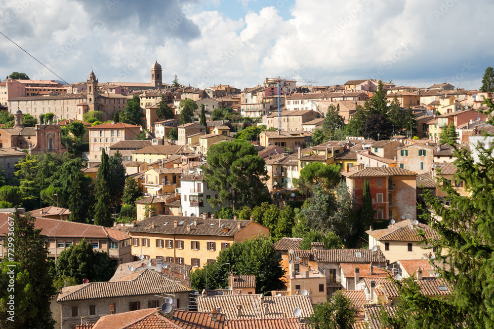 Rooftops of Perugia medieval town, Umbria, Italy
