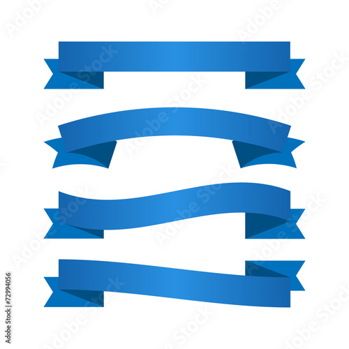 Blue ribbons