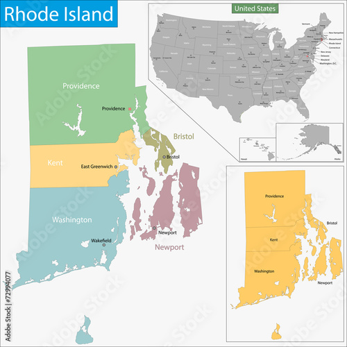 Rhode Island map