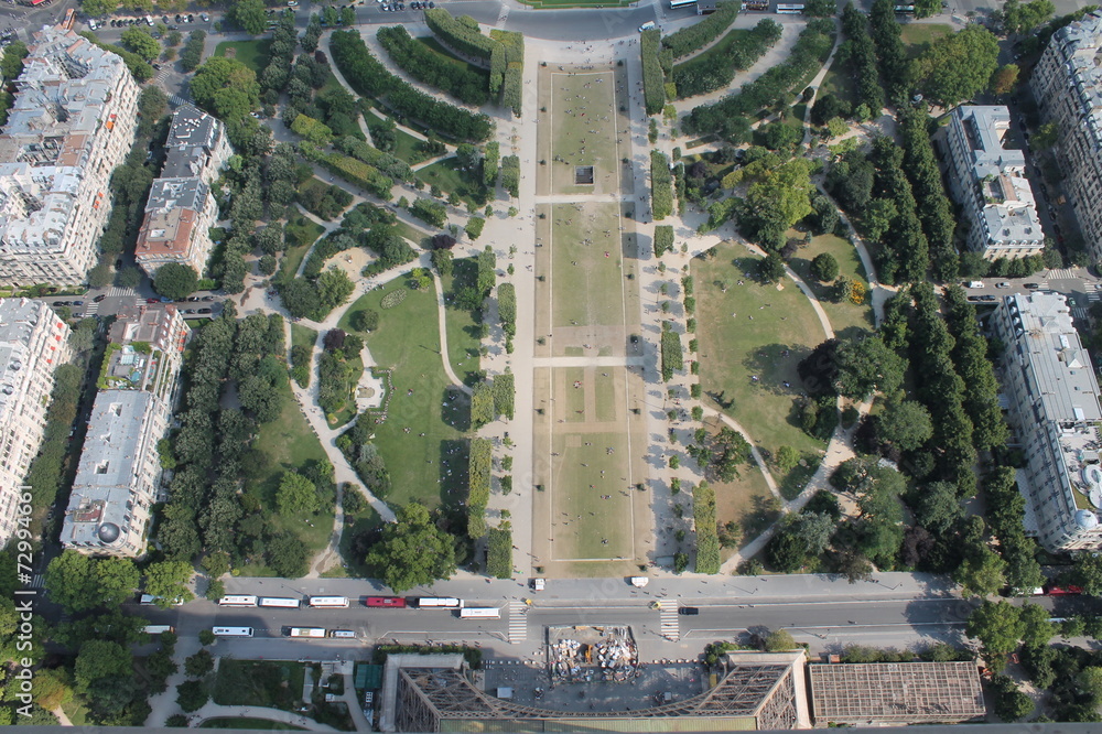 Parco sotto la Tour Eiffel