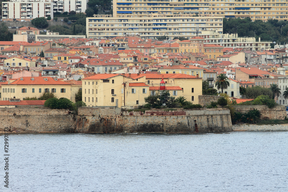 Fort of ancient fortress and city. Ajaccio, Corsica, France