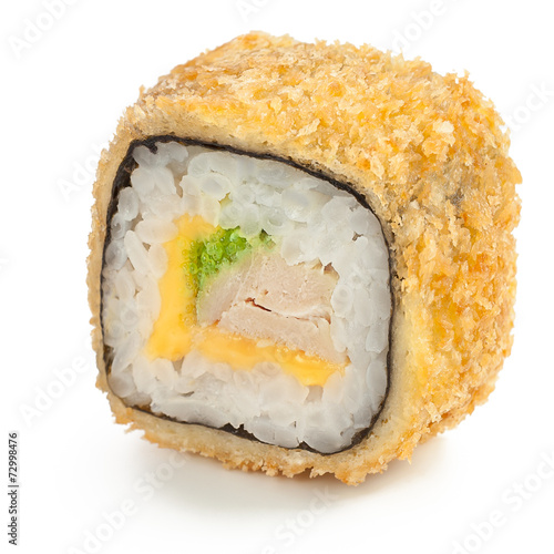 Tori tempura maki japanese roll Stock Photo | Adobe Stock