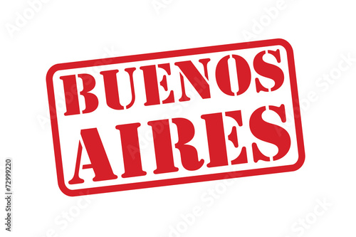 BUENOS AIRES Red Rubber Stamp vector over a white background