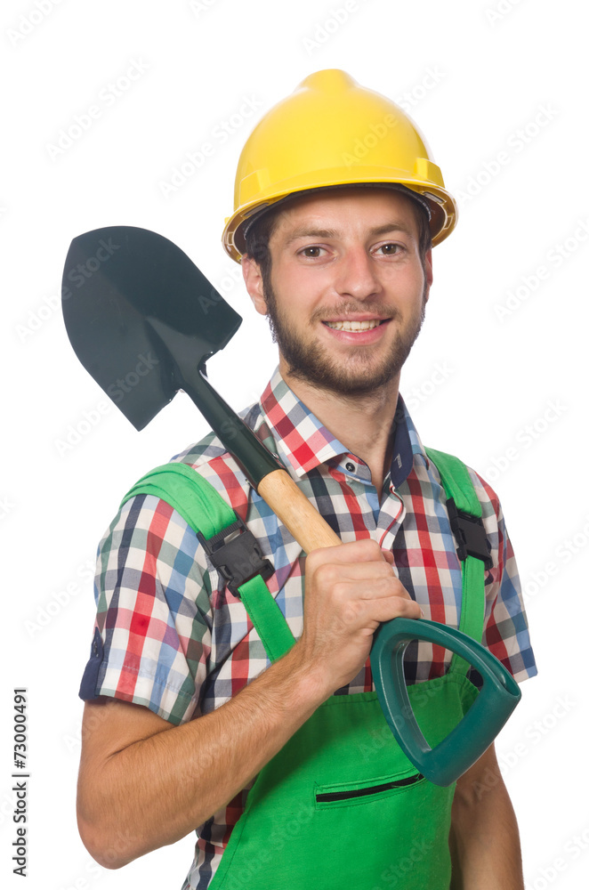 Industrial worker isolated on the white background Industrial worker isolated on the white background