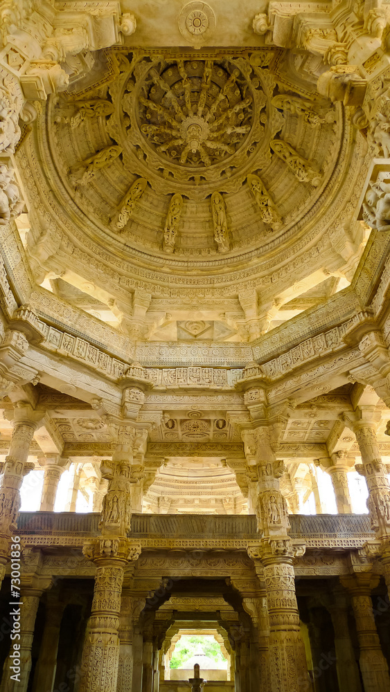 Obraz premium Ranakpur Jain Temple inner dome