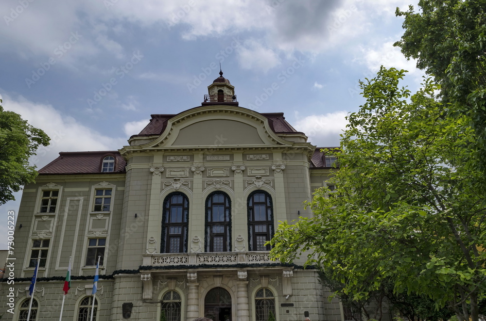 Old renovated building in centre of Plovdiv town