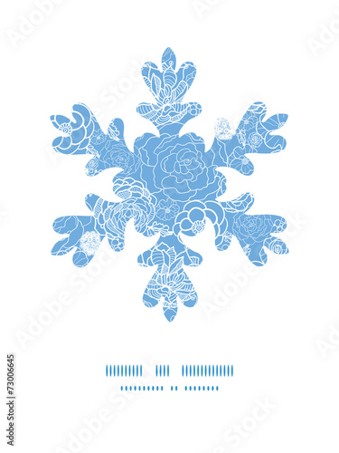 Vector purple lace flowers Christmas snowflake silhouette