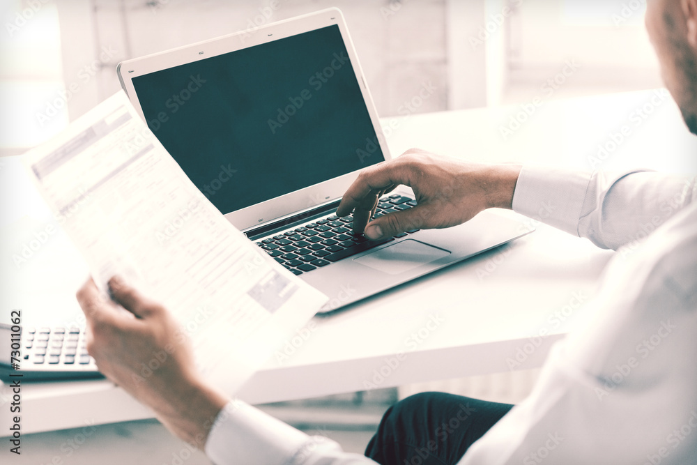 miling businessman working in office miling businessman working in office