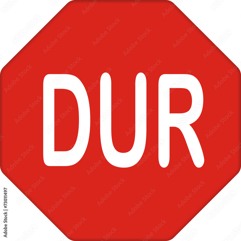 Stopschild, türkisch