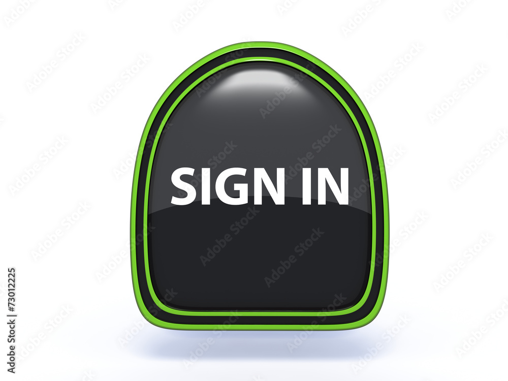 sign in pick icon on white background sign in pick icon on white background
