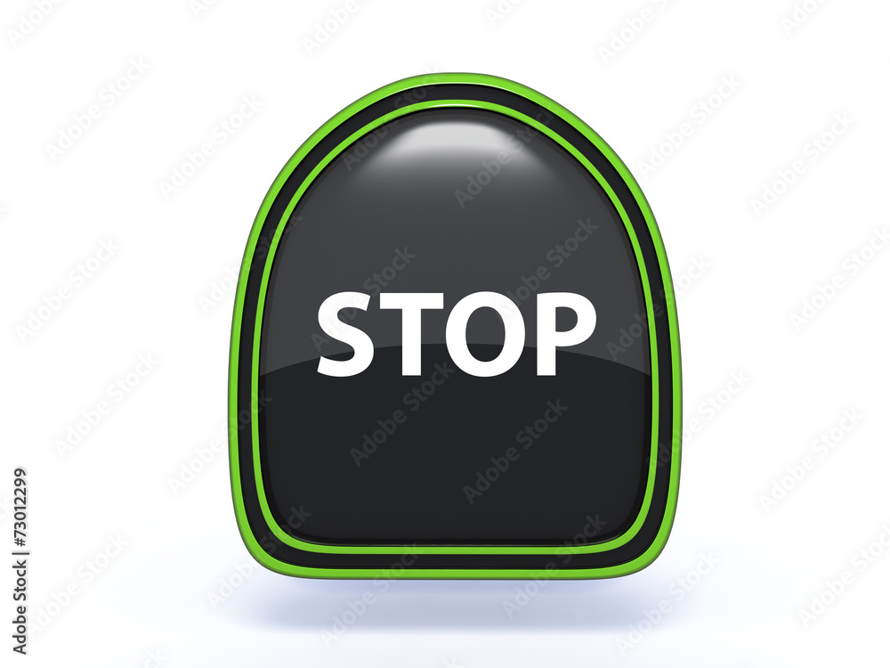 stop pick icon on white background stop pick icon on white background