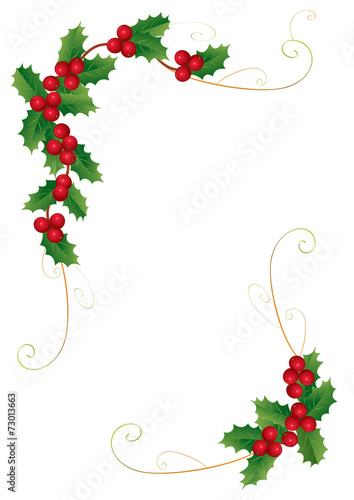 Frame with holly