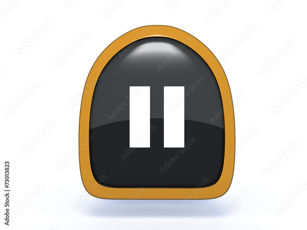 pause pick icon on white background pause pick icon on white background