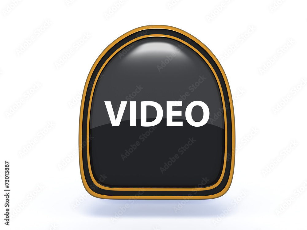 video pick icon on white background video pick icon on white background