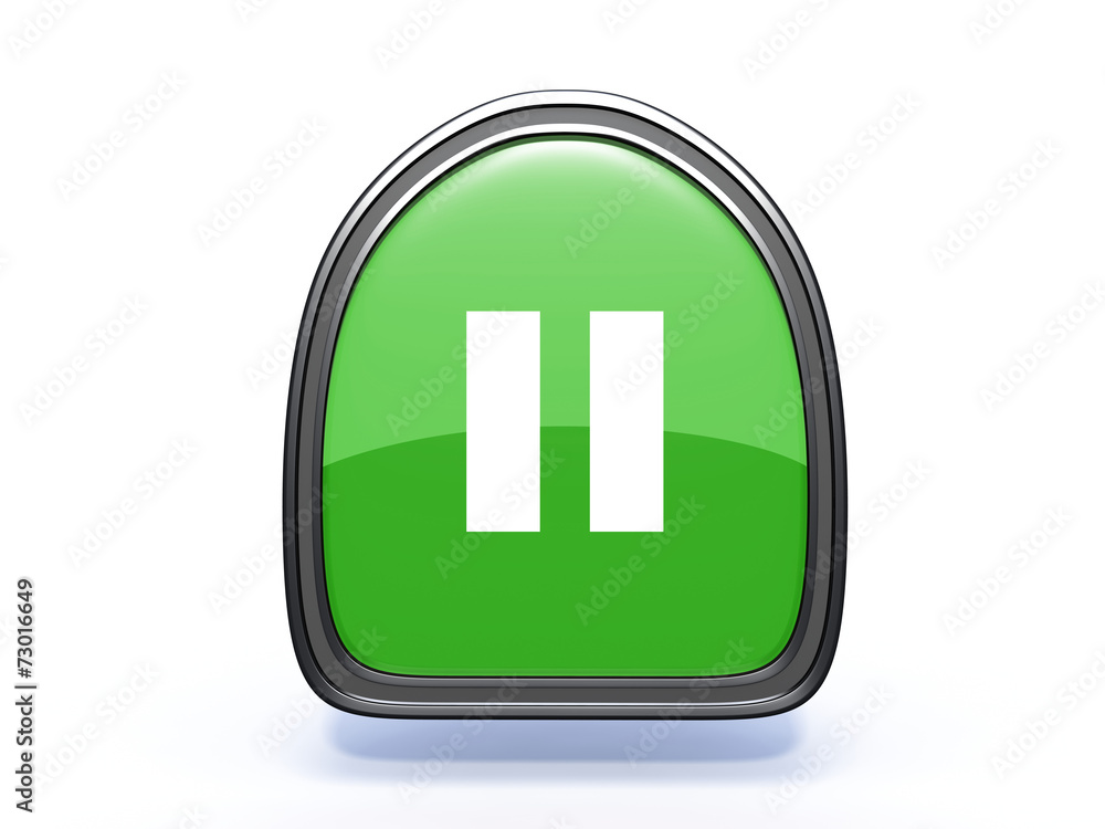 pause pick icon on white background pause pick icon on white background