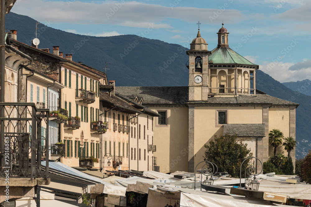 Obraz premium market in Cannobio