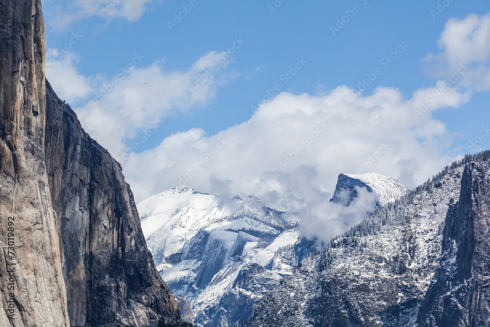 Snow over Yosemite - Half Dome II
