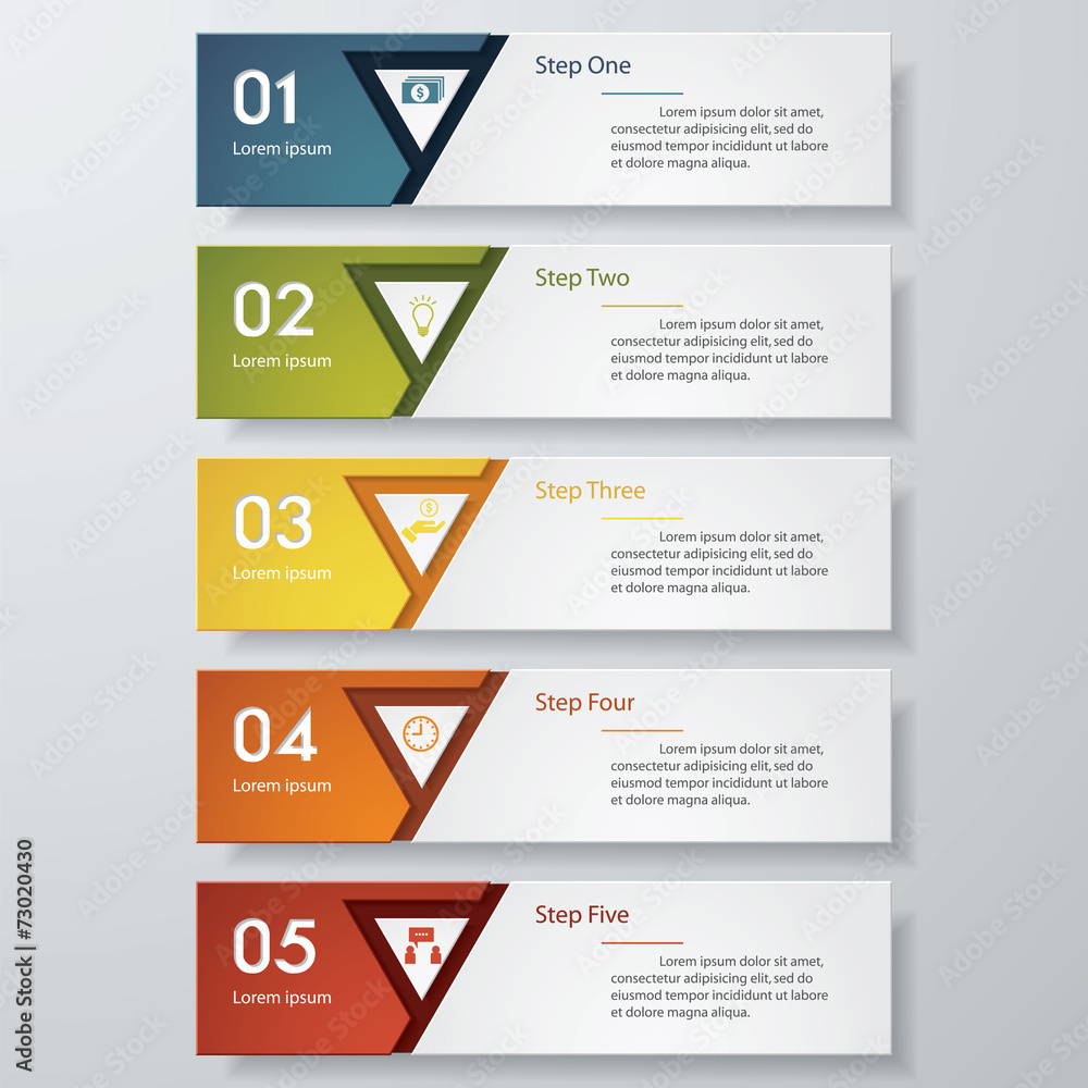 Design clean number banners template. Vector. Design clean number banners template. Vector.