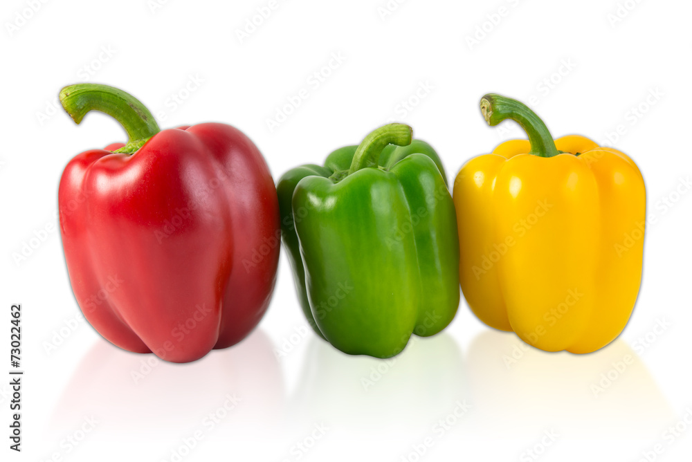 Sweet pepper isolated on white background Sweet pepper isolated on white background