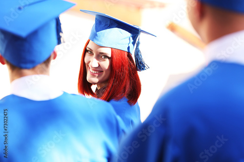 Graduate students wearing g...