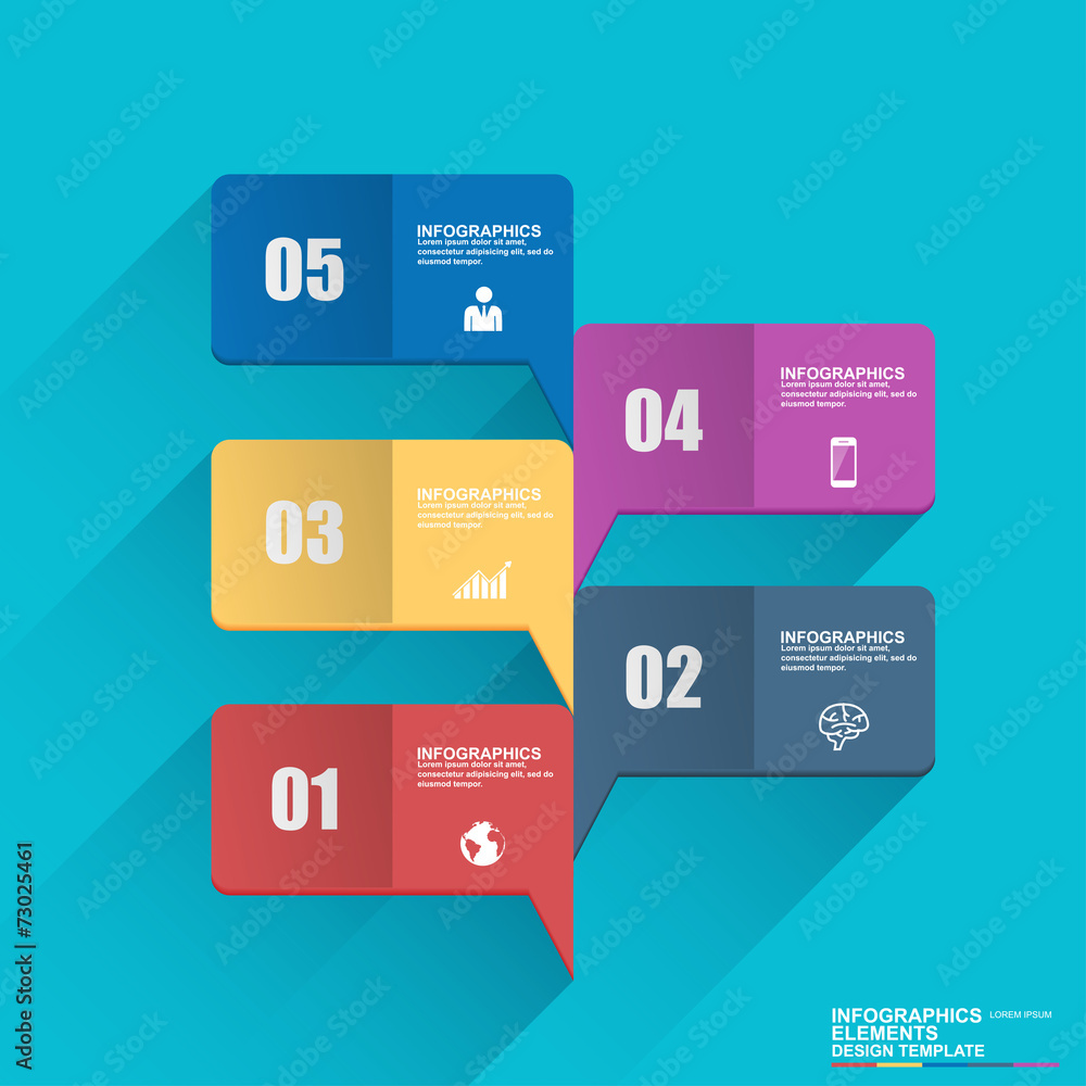 Fototapeta premium Infographics vector design template