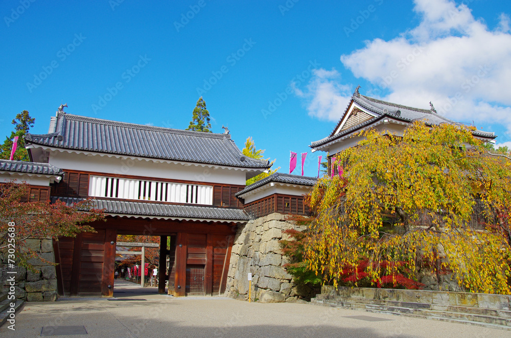 Fototapeta premium 上田城 城門