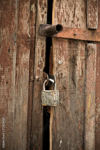 shut the a door to on a lock © Valerii Zan