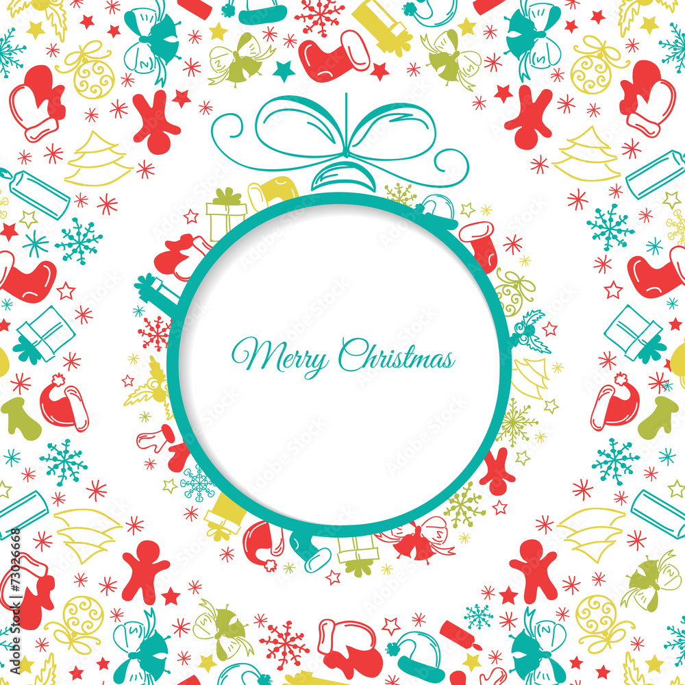 Christmas ball background abstract