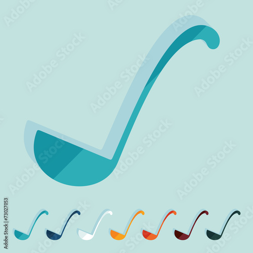 Flat design: ladle