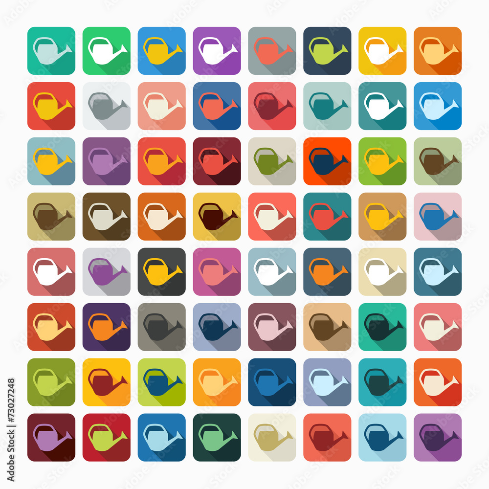 Flat design: watering can Flat design: watering can
