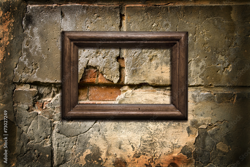 old wall with a scope old wall with a scope