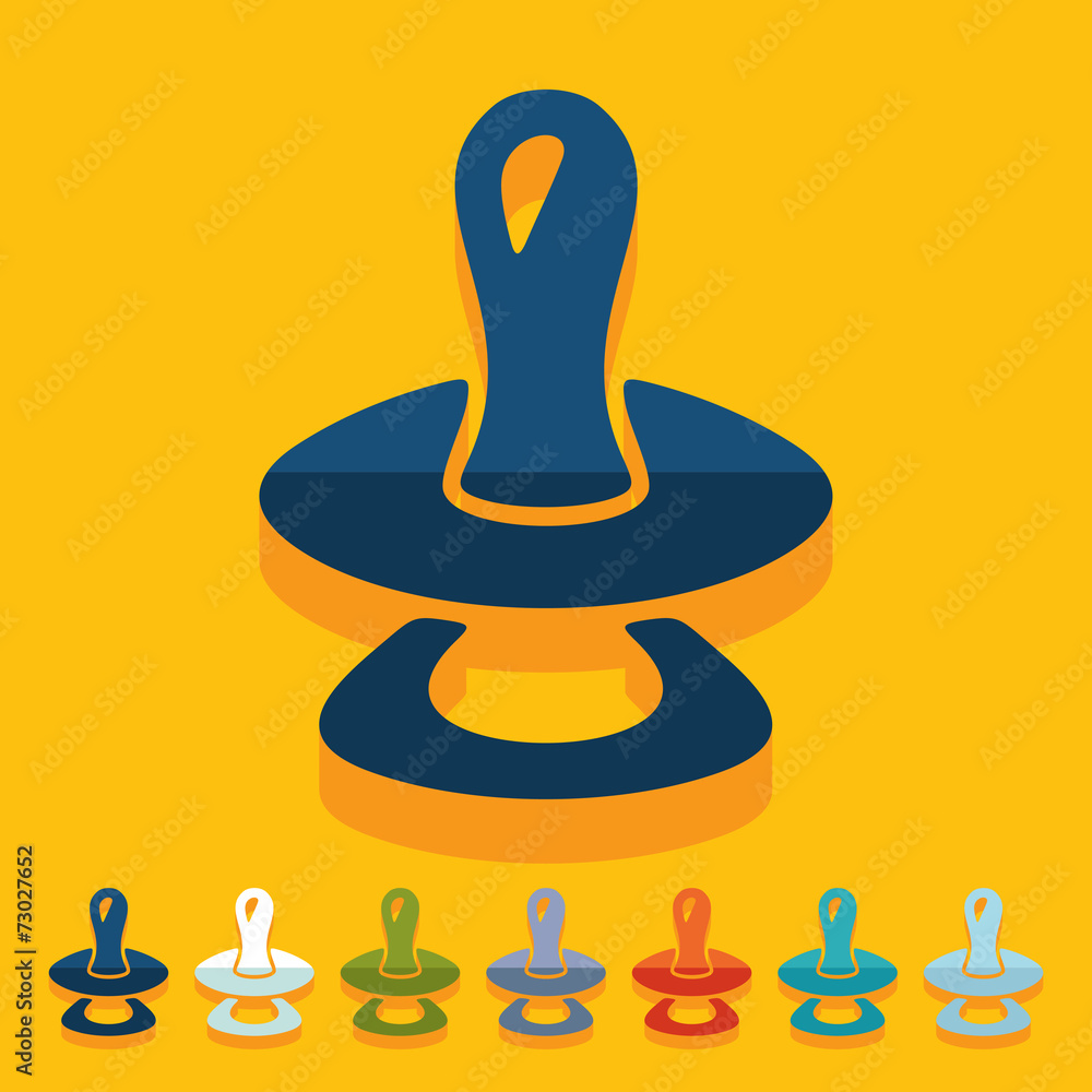 Flat design: soother Flat design: soother
