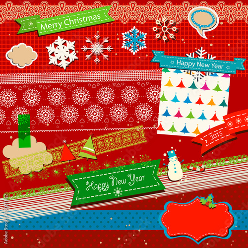 winter scrapbook template