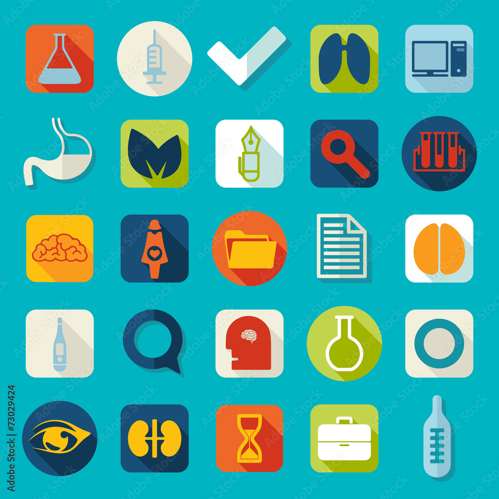 Set of medical icons