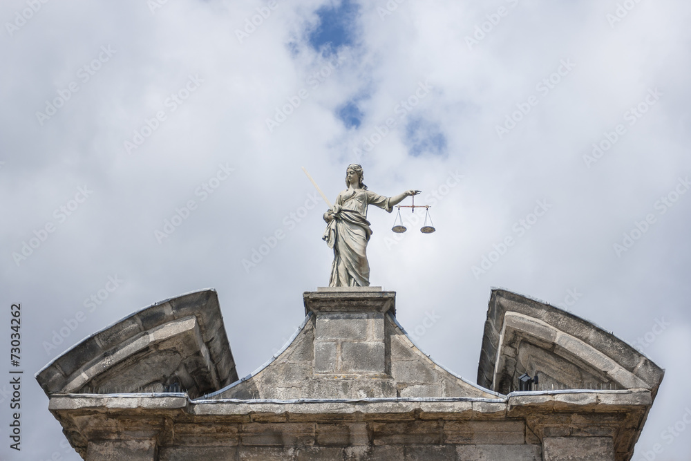Fototapeta premium Justice Statue in Dublin