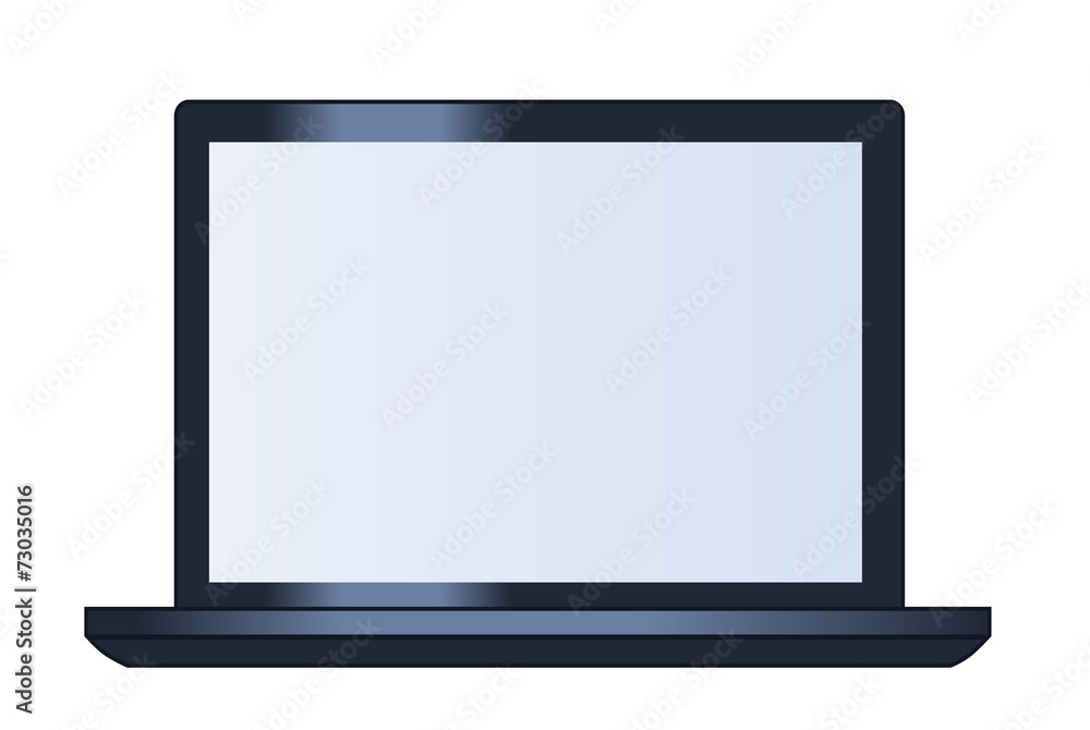 Illustration of the laptop Illustration of the laptop