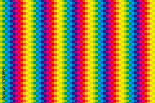#Background #wallpaper #Vector #Illustration #design #free #free_size #charge_free #colorful #color rainbow,show business,entertainment 背景素材壁紙(織物風な虹色モザイク)
