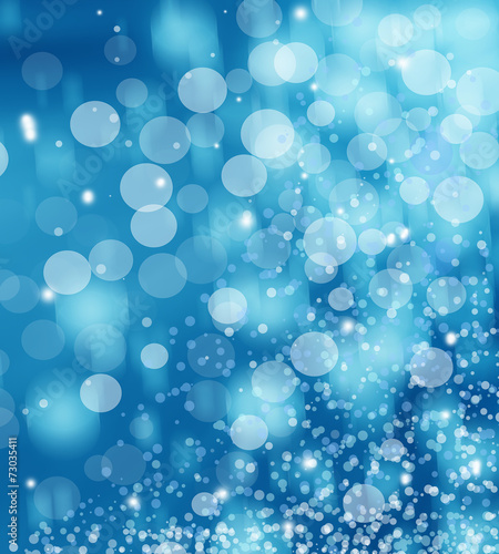 Abstract Winter background.Christma s abstract bokeh.