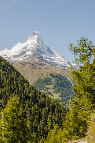 Zermatt, Dorf, Sunnegga, Findeln, Walliser Berge, Alpen, Schweiz