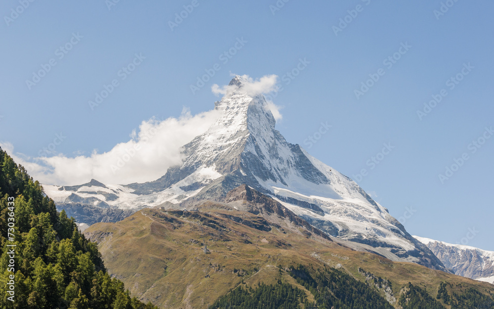 Zermatt, Altstadt, Schweizer Alpen, Gletscher, Sommer, Schweiz