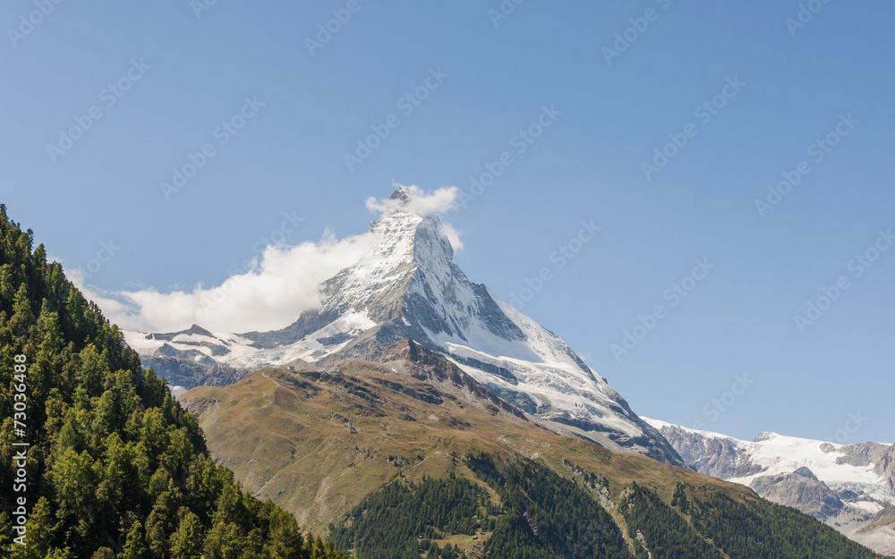 Zermatt, Bergdorf, Walliser Alpen, Schweizer Berge