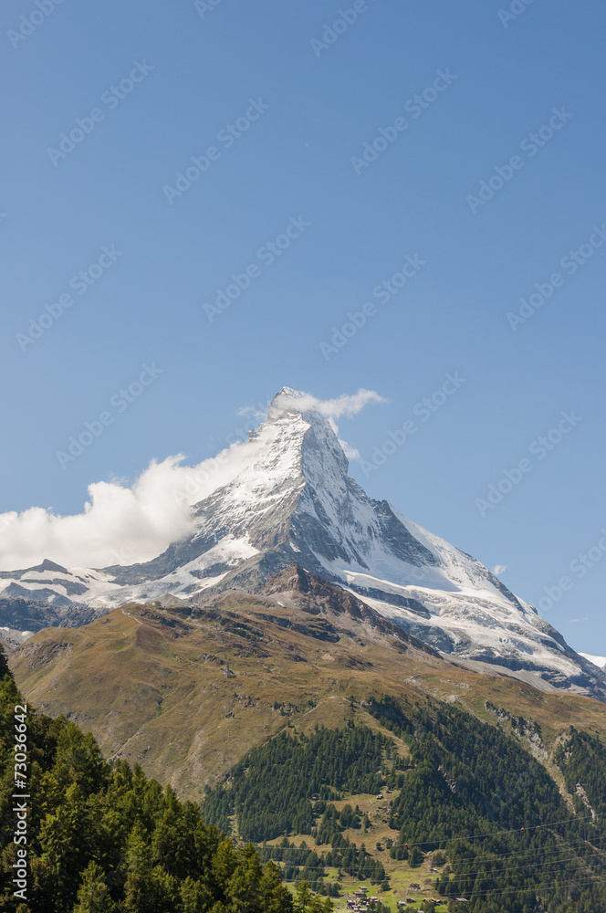 Zermatt, Dorf, Walliser Berge, Alpen, Furi, Sommer, Schweiz