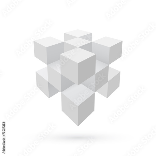 Cubes, abstract background