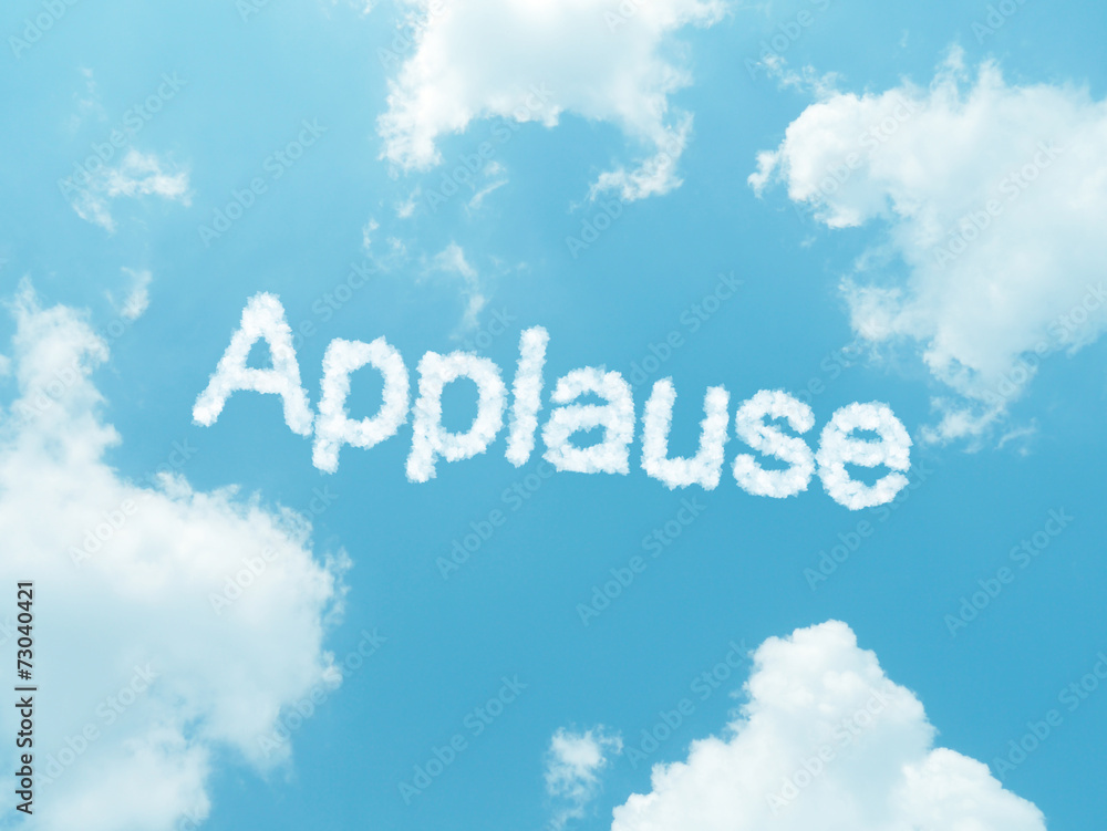 cloud words with design on blue sky background cloud words with design on blue sky background