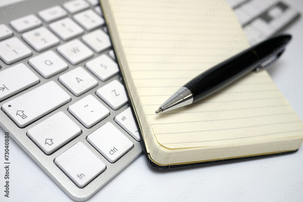 keyboard and notepad keyboard and notepad